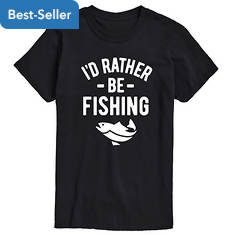 Instant Message Men's I'd Rather Be Fishing Tee