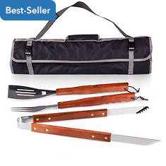 Oniva 3-Piece BBQ Tool Set and Tote