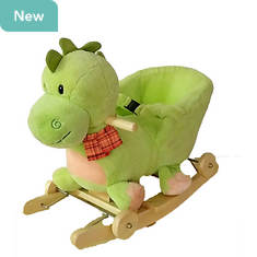 PonyLand Toys Rocking Chair Dinosaur with Wheels and Music