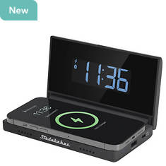 Studebaker 4-in-1 Speaker, Power Bank, Clock, and Wireless Charger