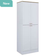 Ella Rhae 4-Door Pantry with Adjustable Shelves