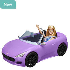 Mattel Barbie and Convertible Car Set