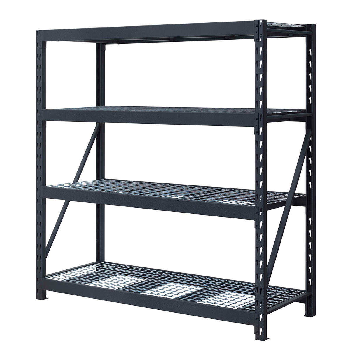 7 Shelf Industrial Style Shoe Rack Display Rack Bookcase With