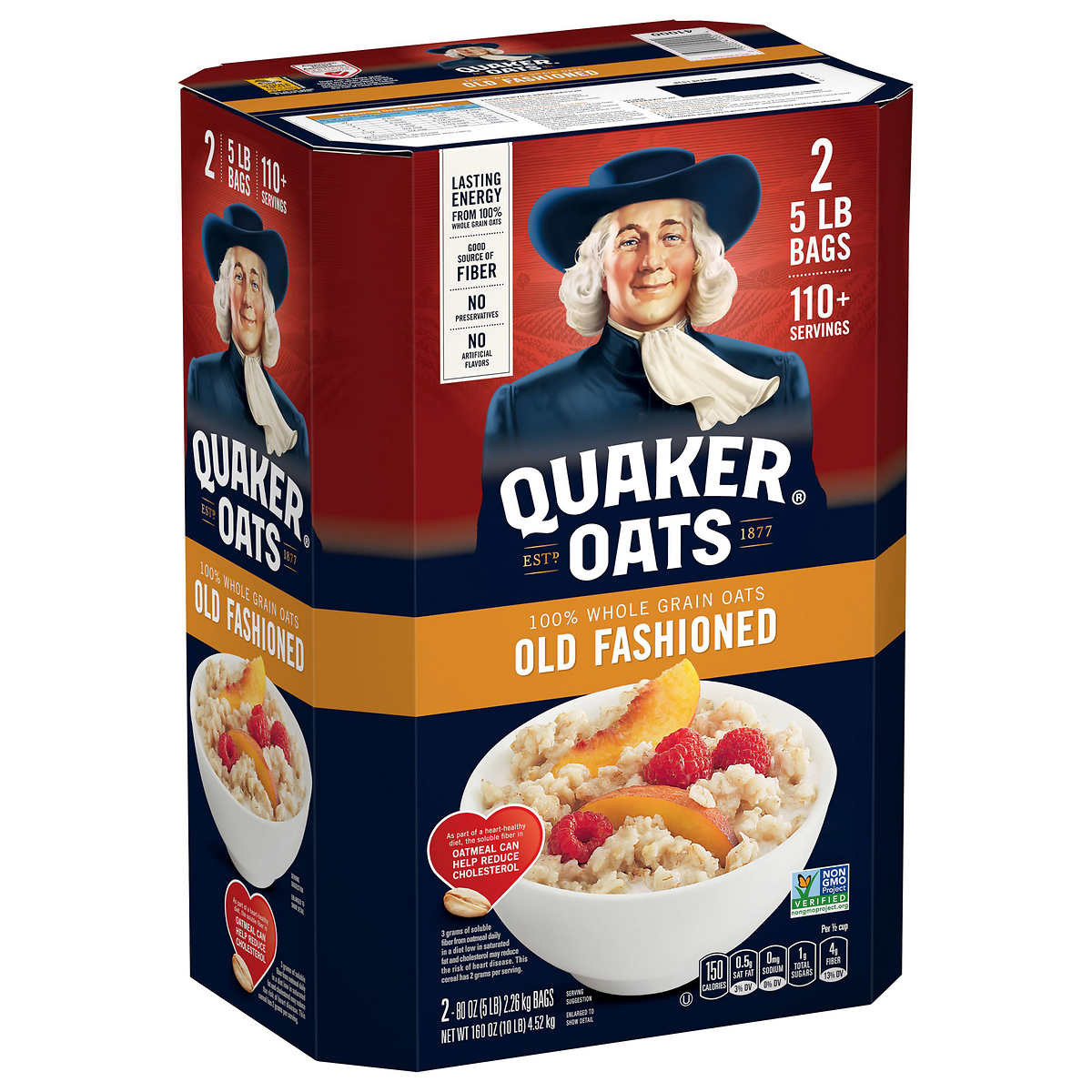 Quaker Oatmeal Nutrition Label : Quaker Old Fashioned Oats 2 Ct 64 Oz ...