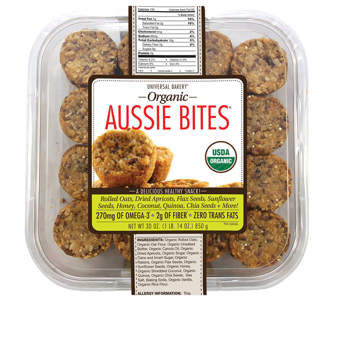 Universal Bakery Organic Aussie Bites 32 Count