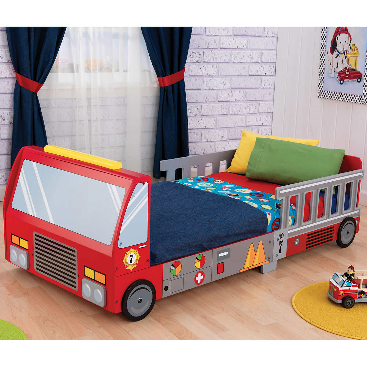 Fire Truck Toddler Bed