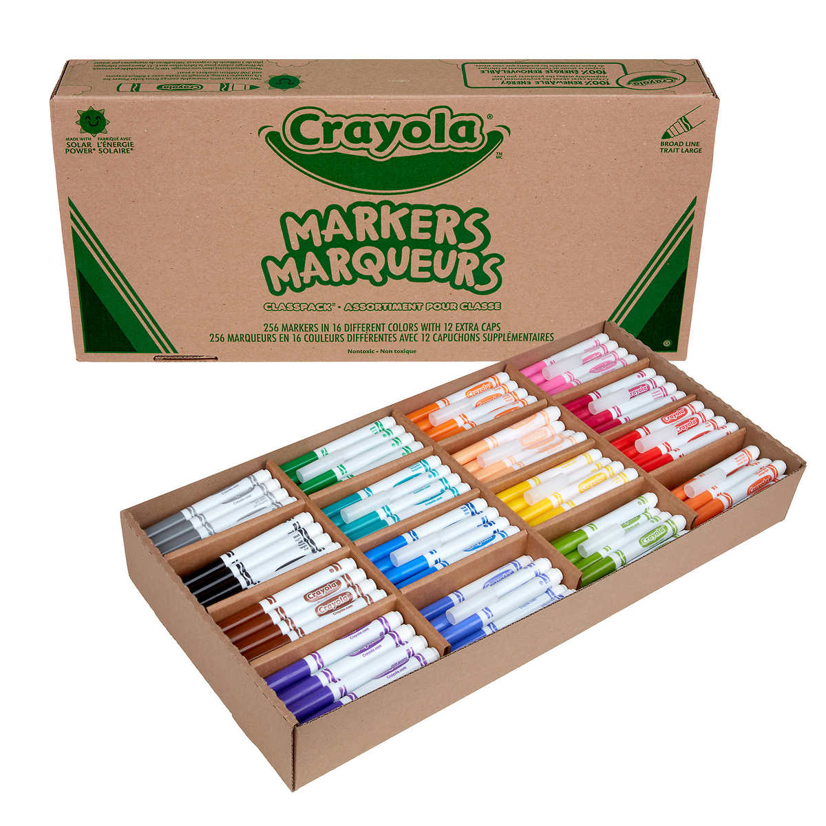 Crayola Washable Tri Colors Markers 5 Count Carded Pack