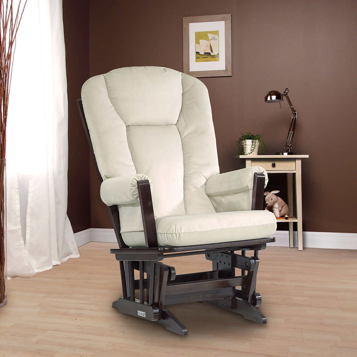 dutailier elena beige glider