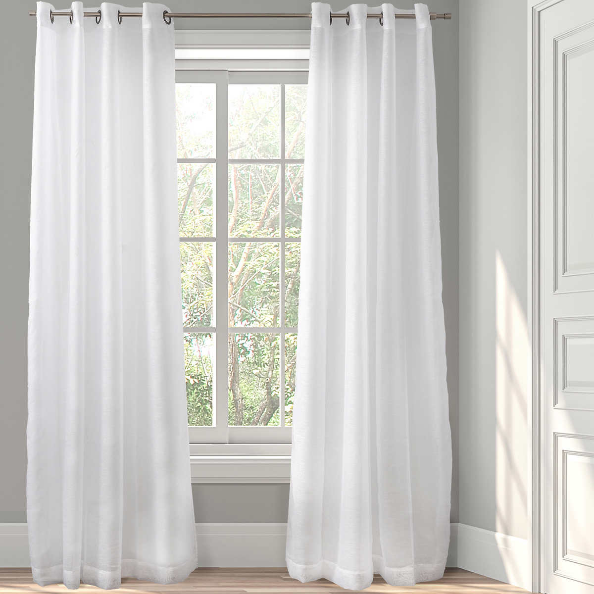 Eos Sheer Curtain Panels | Costco