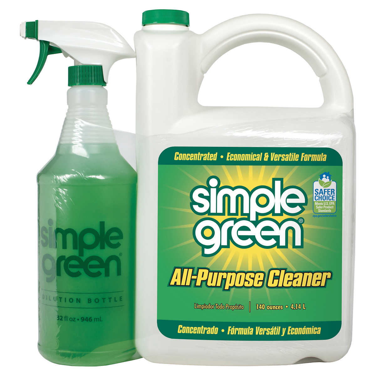 Simple Green All-Purpose Cleaner, 32 fl oz + 140 fl oz Refill