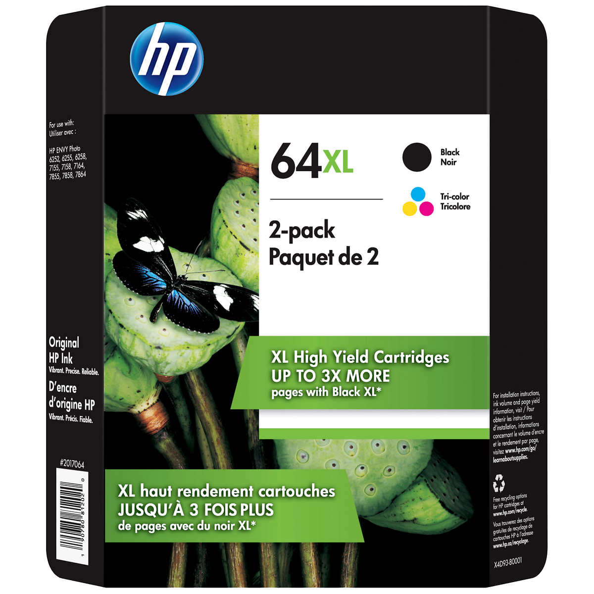 HP 305XL/XL Genuine Black & Colour Ink Cartridge for Envy Pro 6400 HP Envy  6000