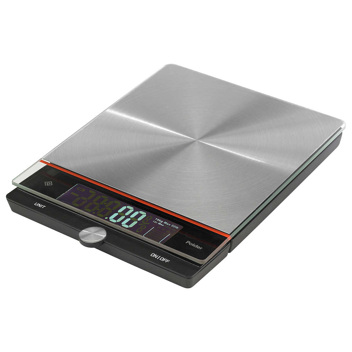 Premium Photo  Measuring flour with electronic kitchen scales for