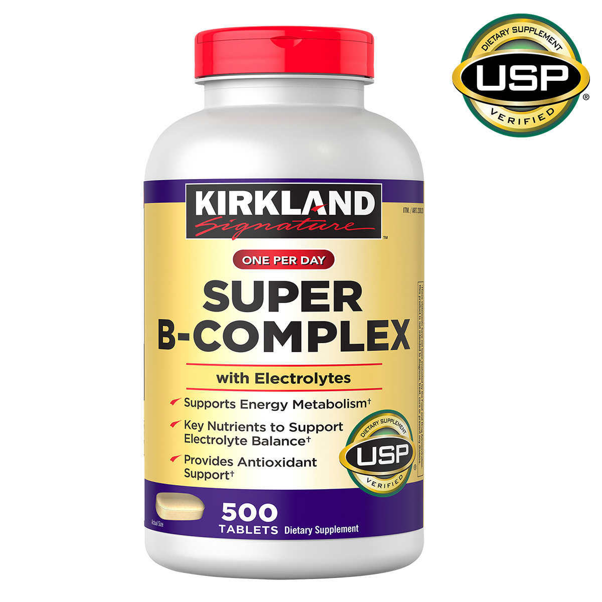 Kirkland Super B-Complex with Electrolytes, 500 | Costco