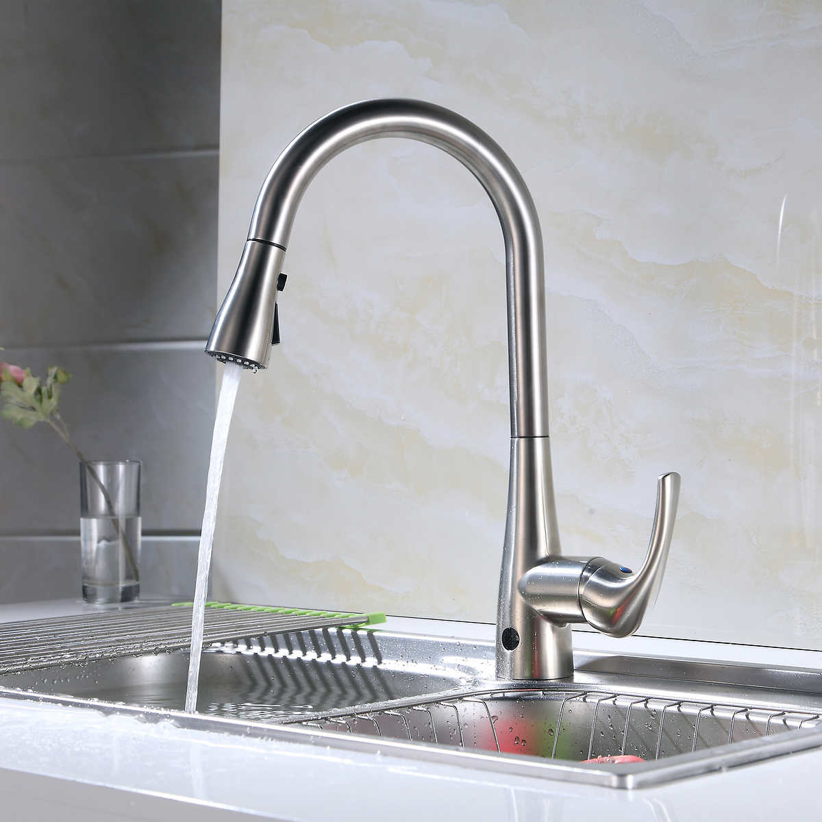 Flow Motion Activated Pull Down Kitchen Faucet