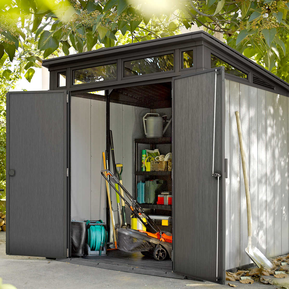 Artisan Grey Large Storage Shed - 11x7 Shed - Keter US