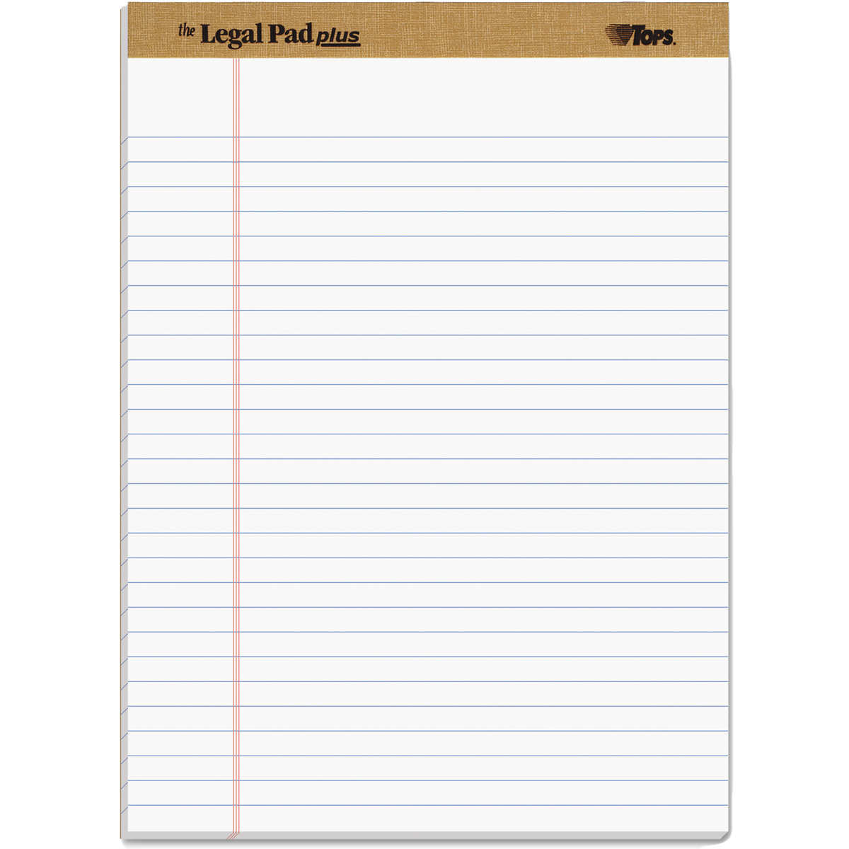 Tops Legal Pad Plus Legal Ruled White 8 1 2 X 11 3 4 50 Sheets 12 Pads