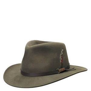 Scala Classico Men's Crushable Felt Outback Hat