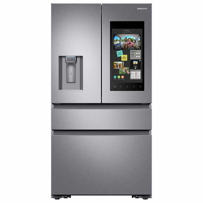 Samsung 22 2cuft 4 Door French Door Counter Depth Refrigerator With Family Hub Costco