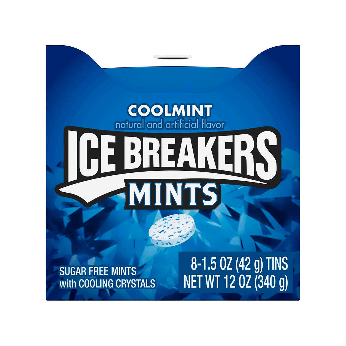 Ice Breakers Sugar Free Mints, Cool Mint, 1.5 oz, 8-count