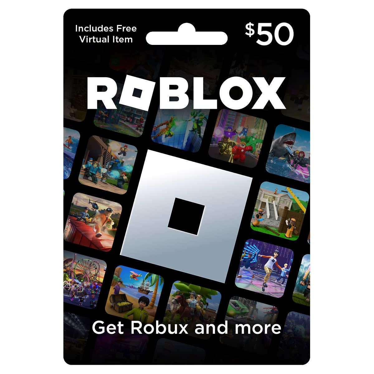 Roblox $50 Gift Card Digital Download, Includes Exclusive Virtual Item