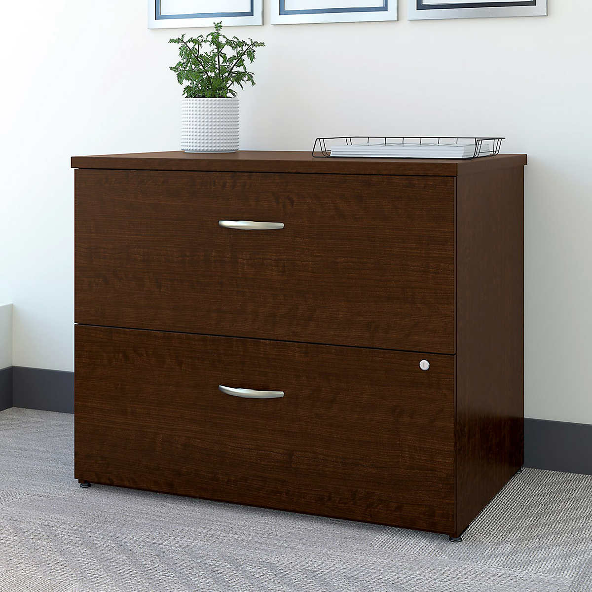 Bush Series C Lateral File Mocha Cherry