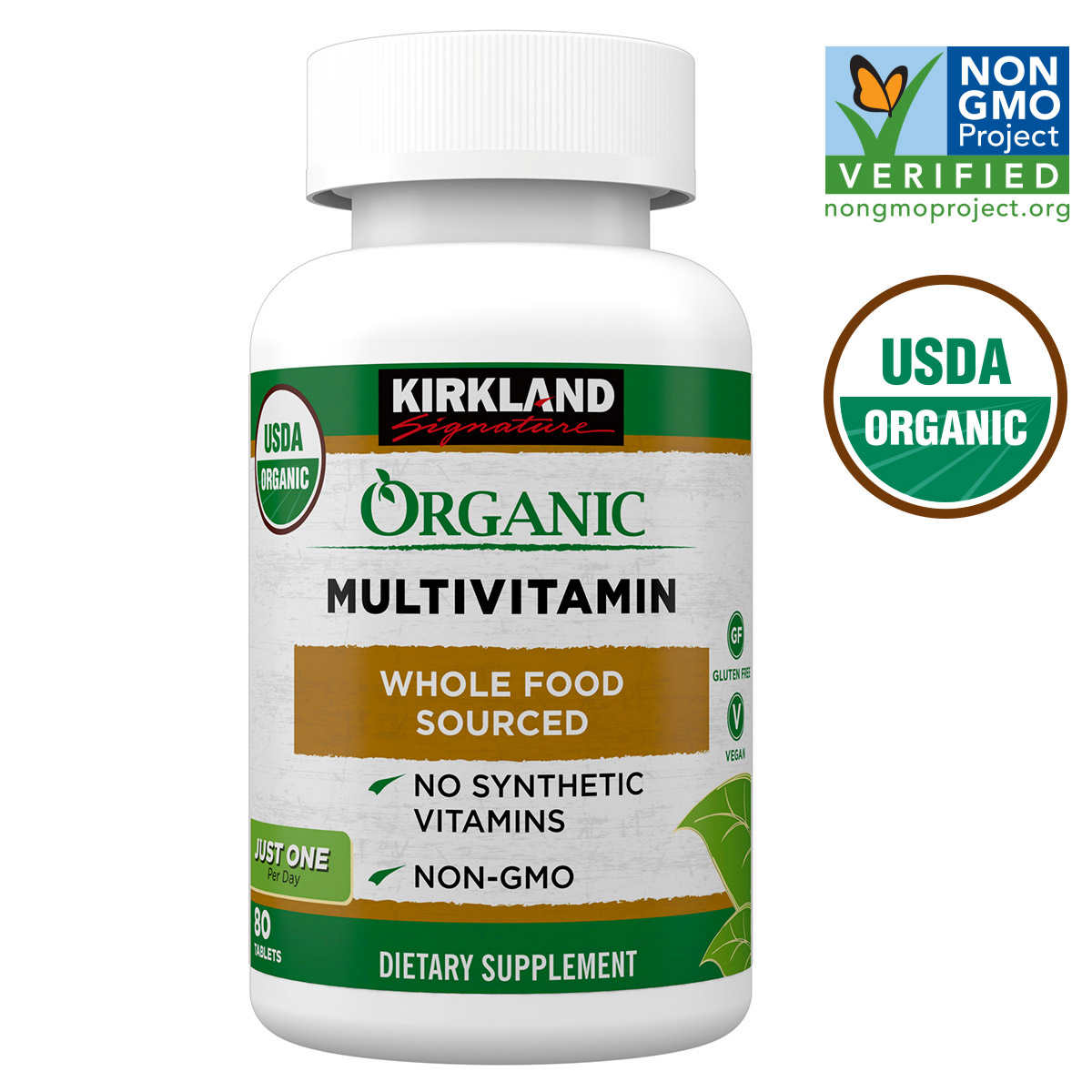 Kirkland Signature Usda Organic Multivitamin 80 Coated Tablets Costco
