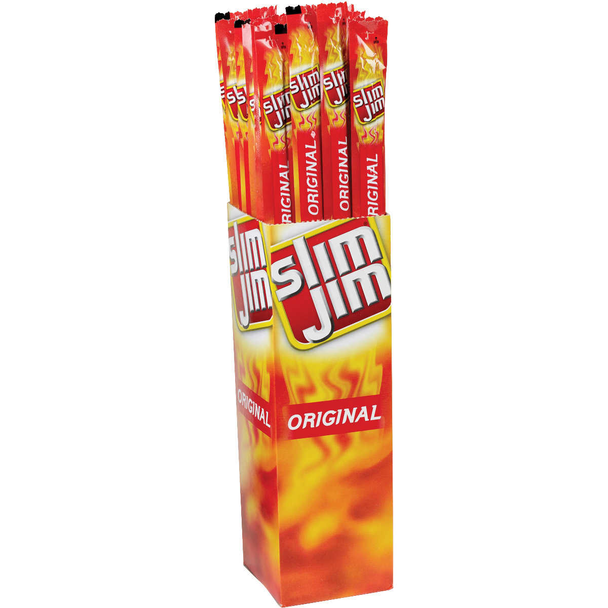 Slim Jim Smoked Snack Stick, Original, 0.97 oz, 24-count