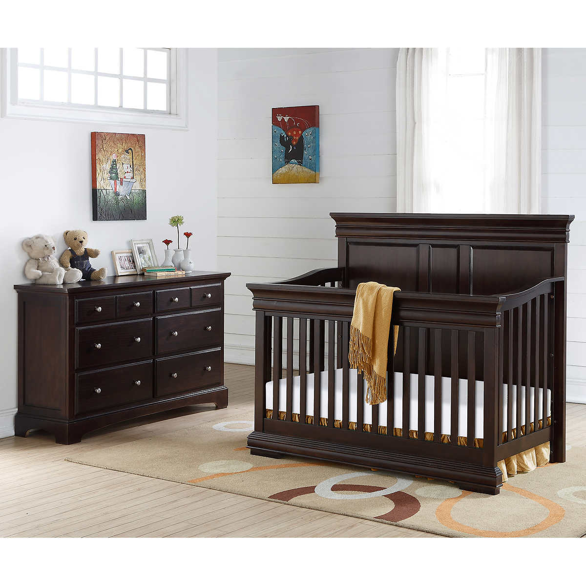 Garnet 3 Piece Crib Set In Java