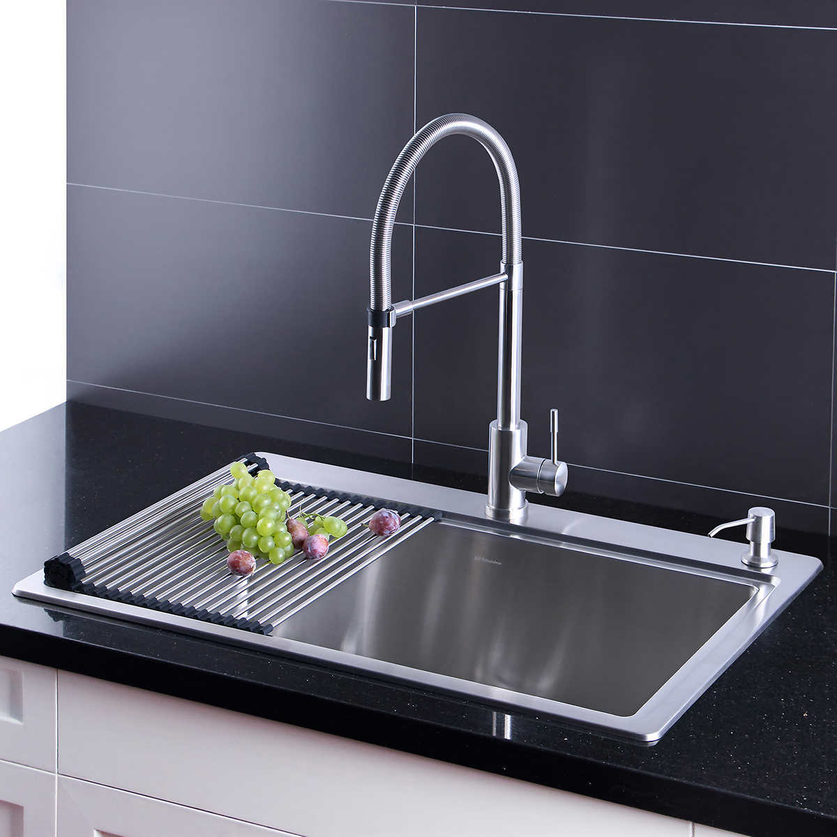 Afa Stainless 33 Inch Sink And Semi Pro Faucet Combo