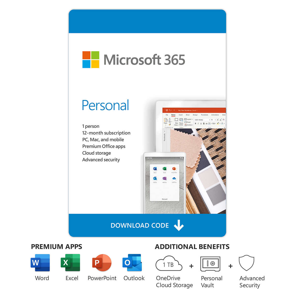 Microsoft 365 Personal 12 Month Subscription E Delivery