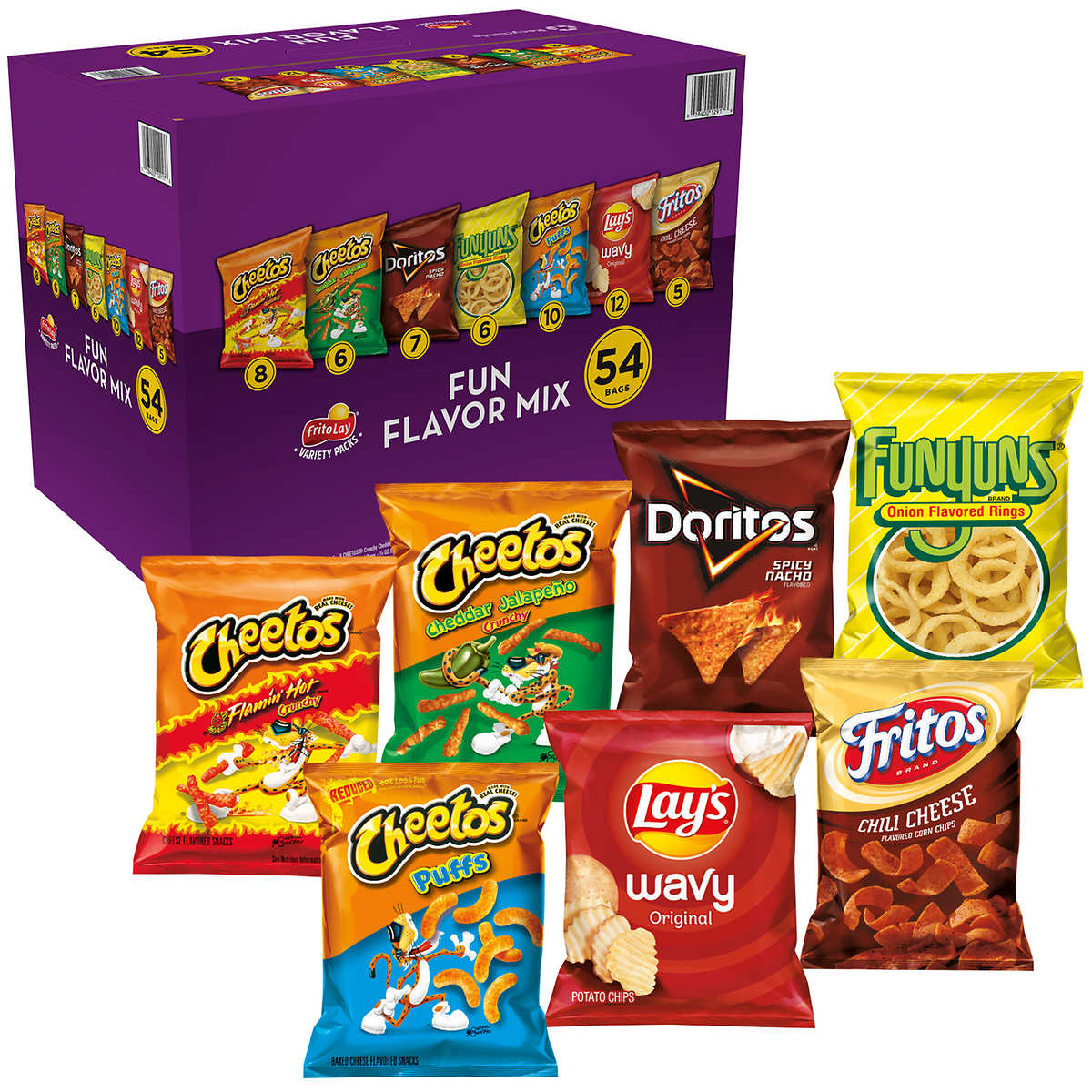 Download Frito Lay Fun Flavor Mix Variety 54 Ct Costco