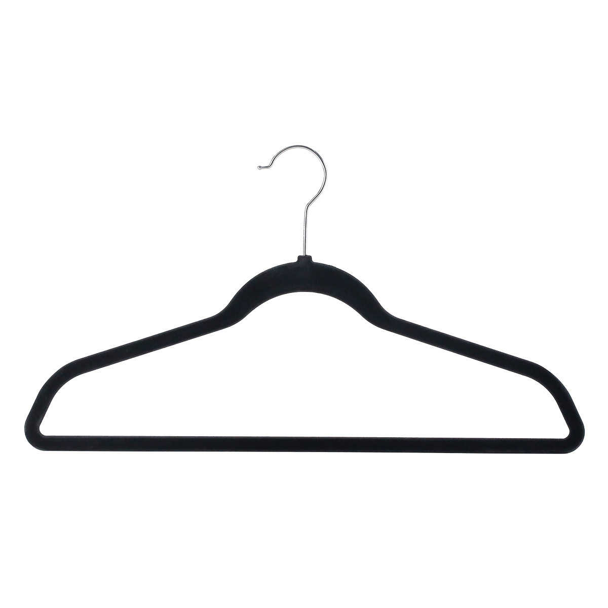 Zober Velvet Hangers 50 Pack - Heavy Duty Black Hangers for Coats, Pants &  Dress Clothes - Non Slip Clothes Hanger Set - Space Saving Felt Hangers for
