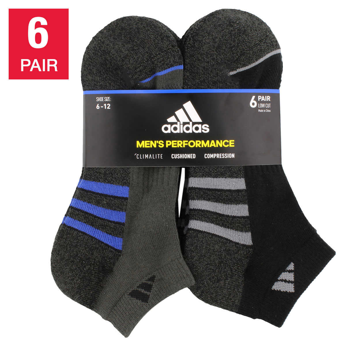 Three-stripe recycled polyester athletic sock Set of 3, Adidas Originals, Shop Women's Socks Online