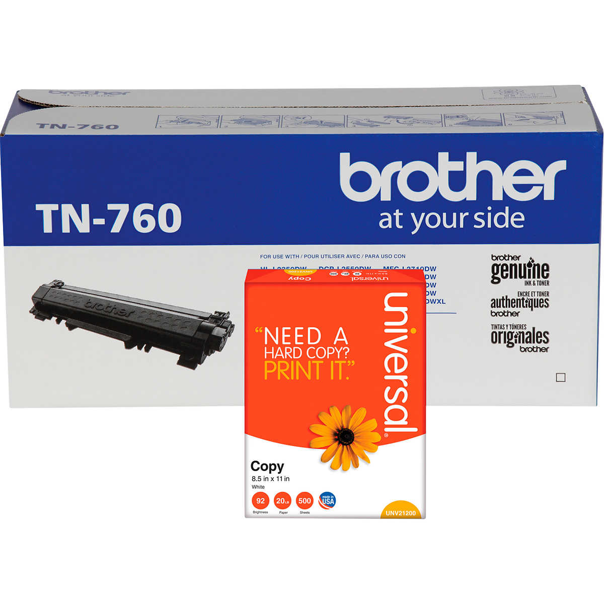 Order Brother TN-760 OEM HY Toner Cartridge, 3K pages, Black at