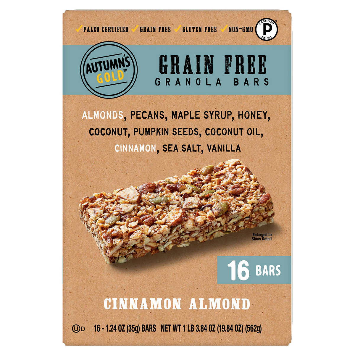 Energy Bars GRAN CEREALE Wheat Almonds And Pumpkin Seed Breakfast Snack