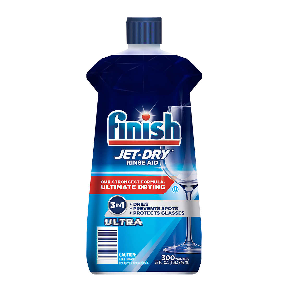 Finish Jet-Dry Ultra Rinse Aid Dishwasher Rinse Agent and Drying Agent, 32  oz.