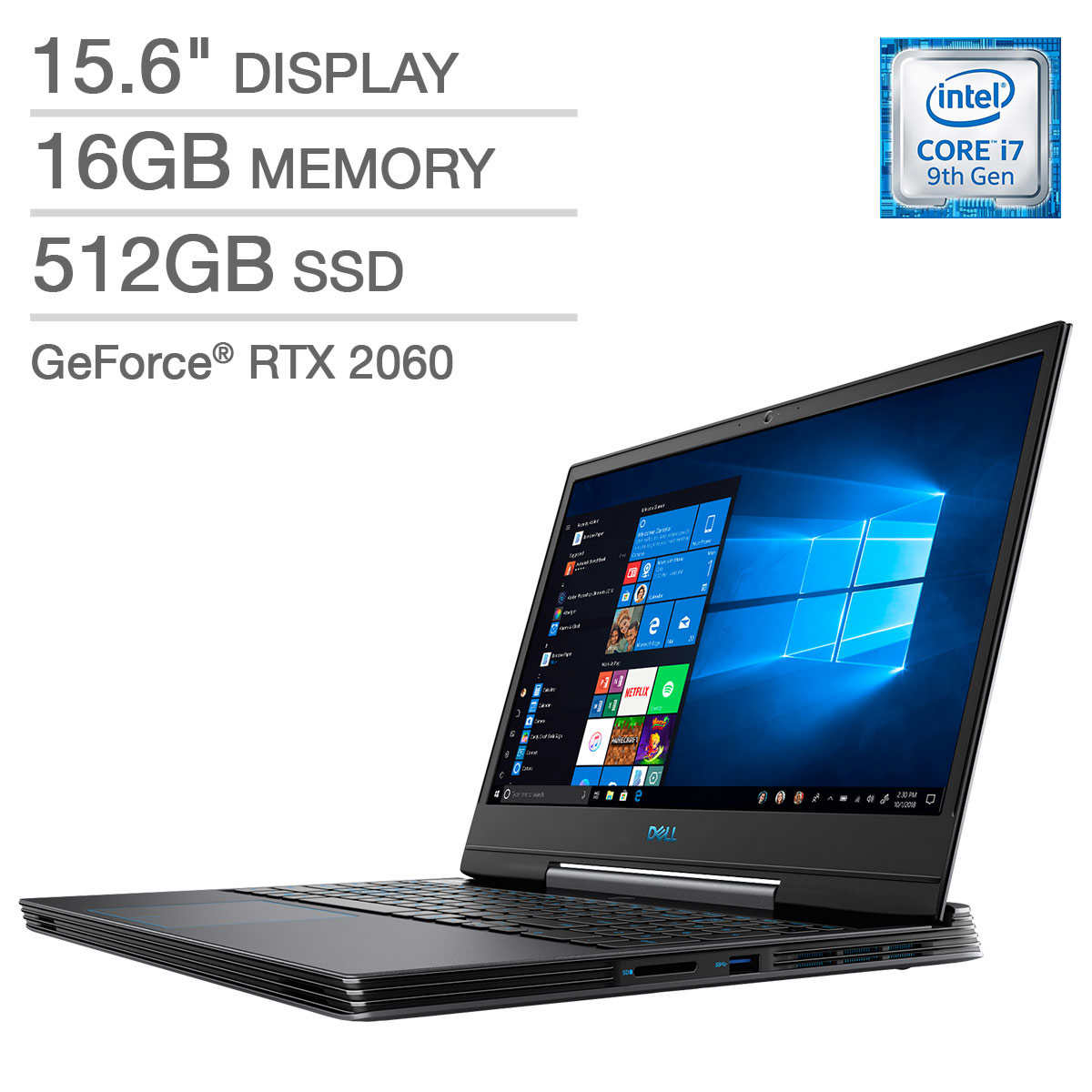 Dell G5 15 Gaming Laptop - 9th Gen Intel Core i7-9750H - GeForce