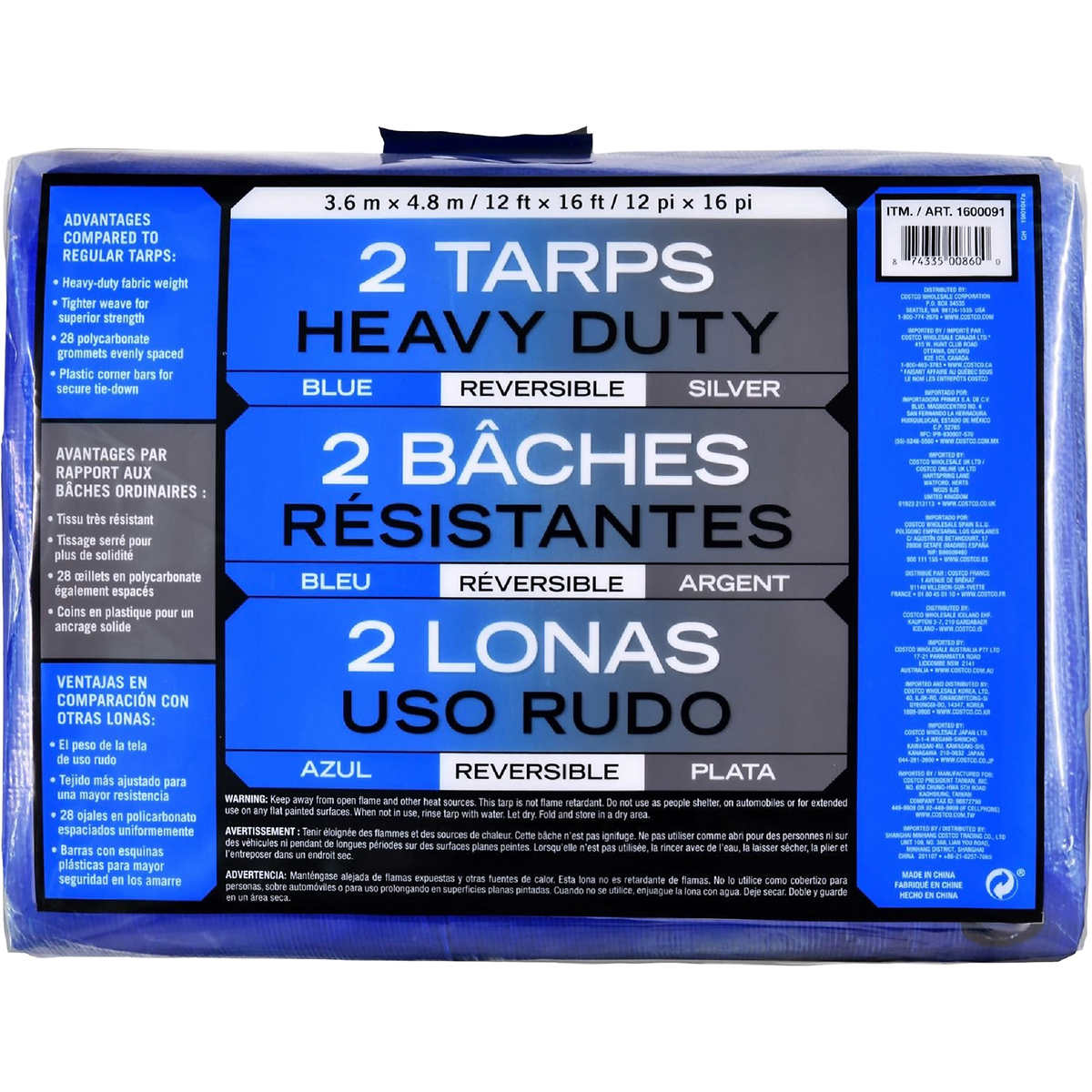 Costco Back In Stock Hd Blue Silver 12 Ft 16 Ft Tarp 2 Pack 29 99 Online And 23 79 In Store Page 3 Redflagdeals Com Forums