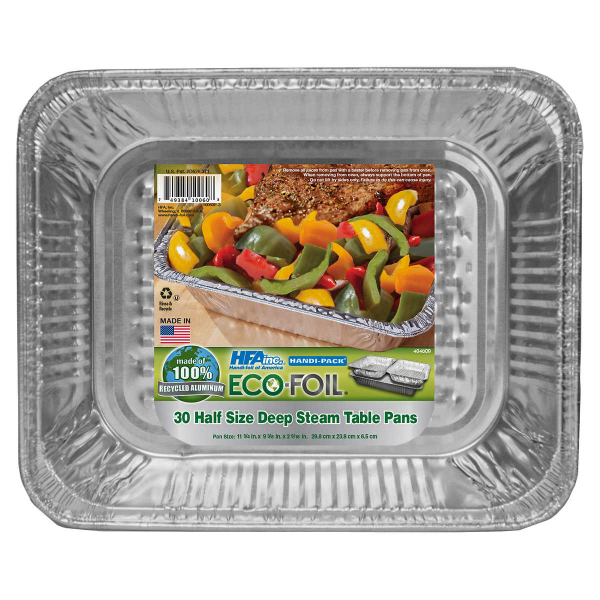 1 Piece of Aluminum Foil Foil Packaging for Restaurant, Deli, Catering,  Food Truck, Cart, Takeout or
