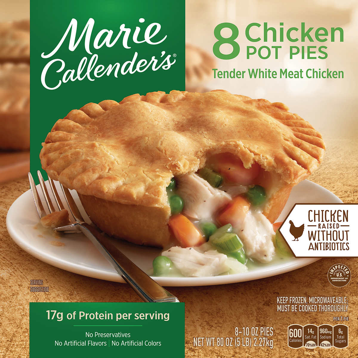 Marie Callender S Nae Chicken Pot Pies 10 Oz 8 Ct