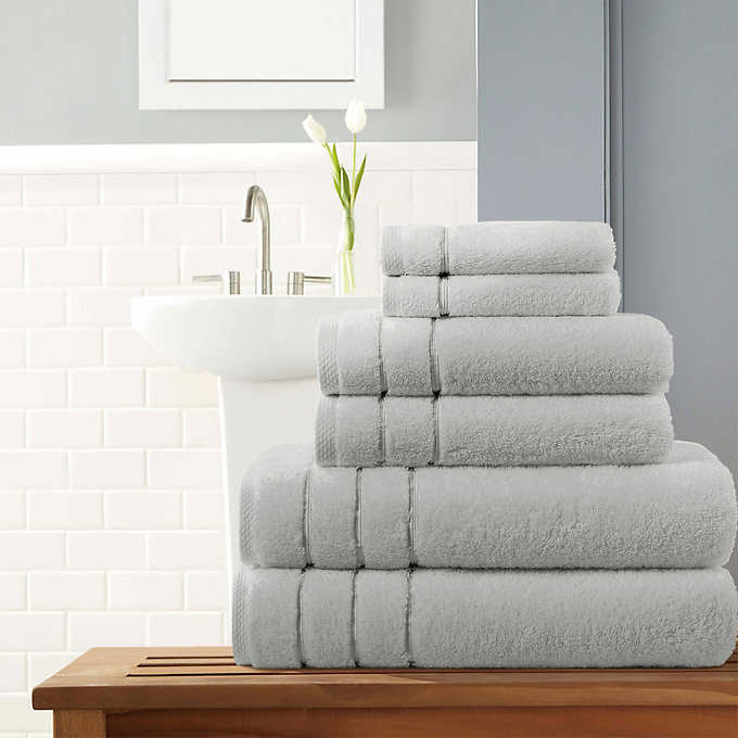 3 Piece Turkish Towel Set for Bathroom, 1 Bath Towel, 2 Hand