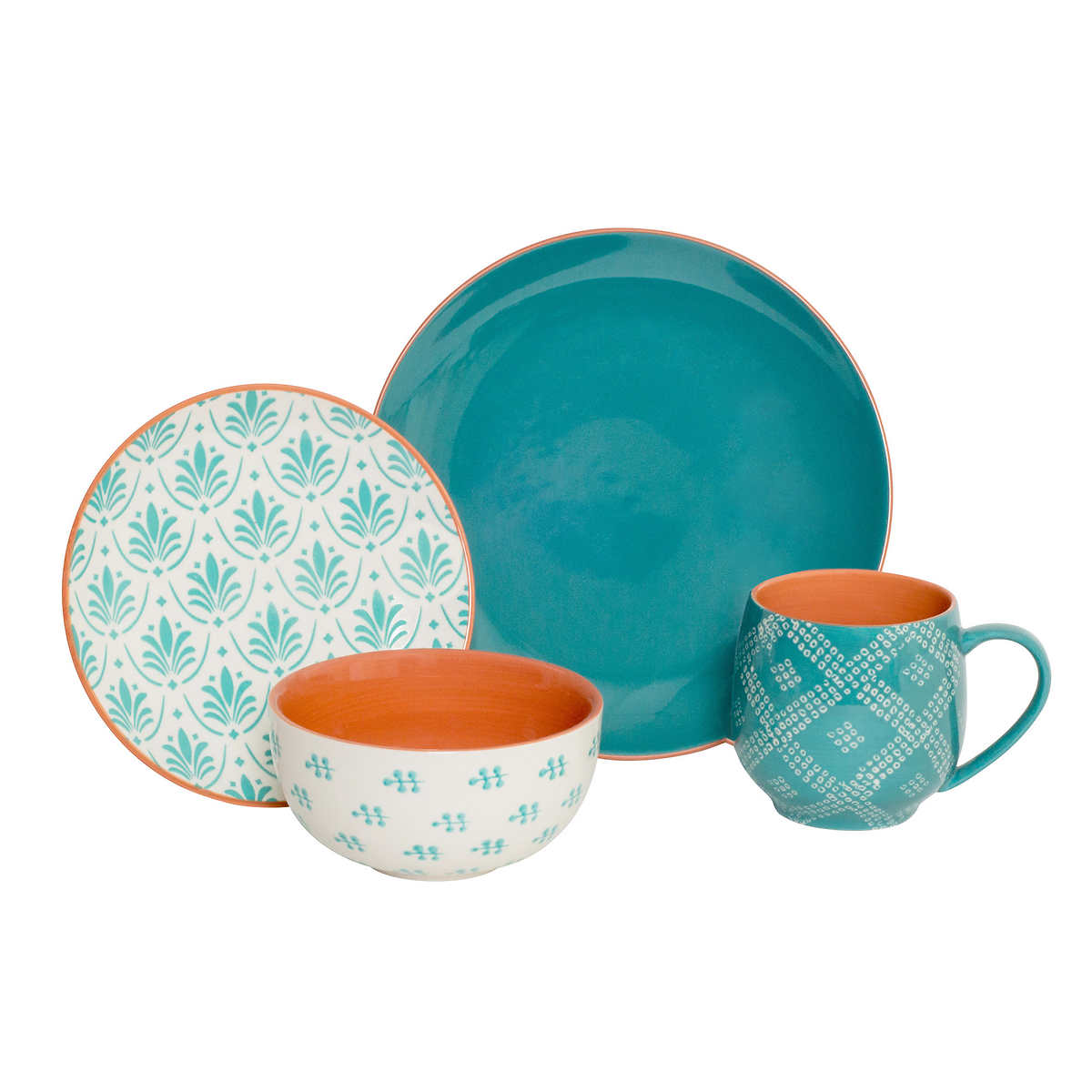 Healthy Stone 16-Piece Cookware Set - Turquoise 