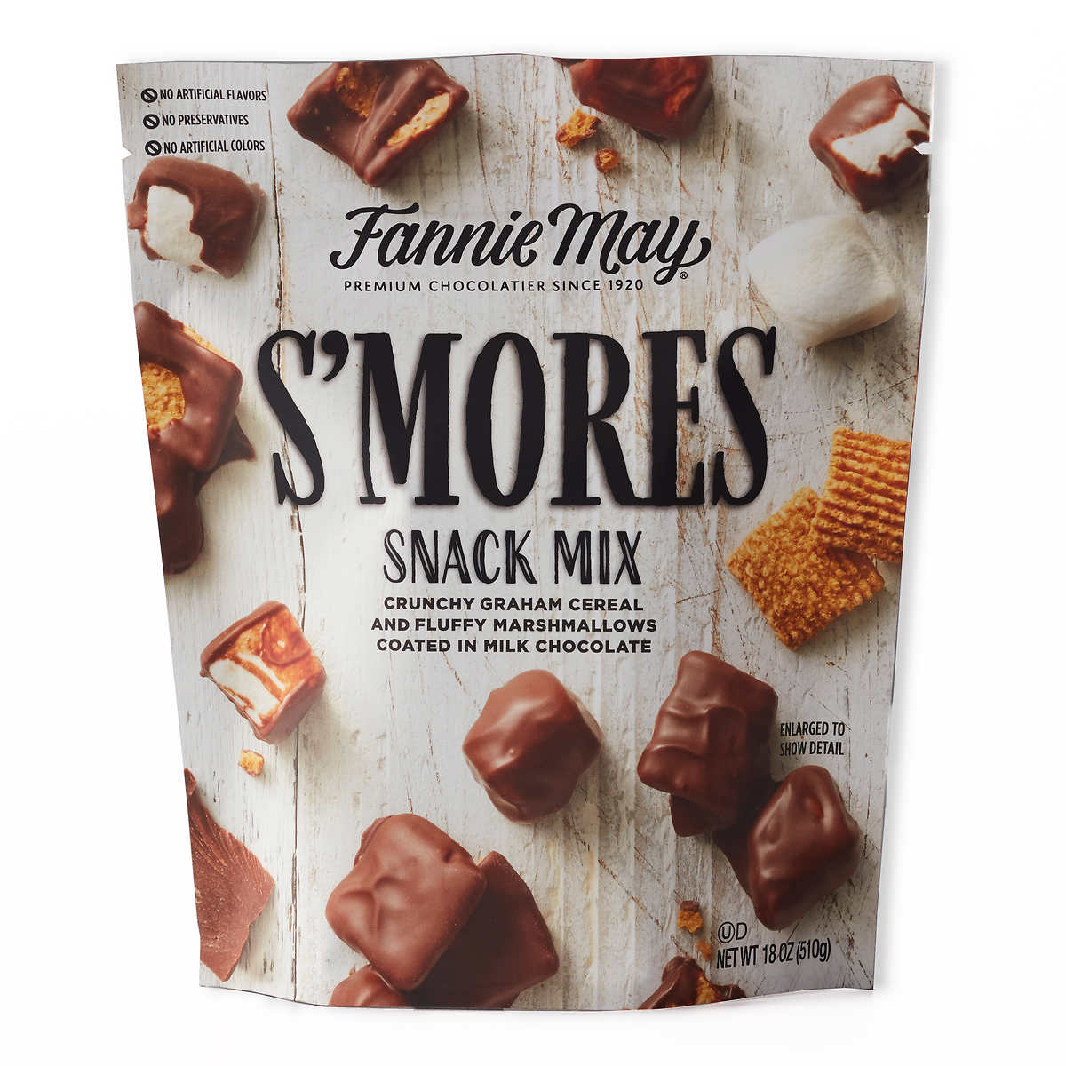 Fannie May S Mores Snack Mix Bag 18 Oz