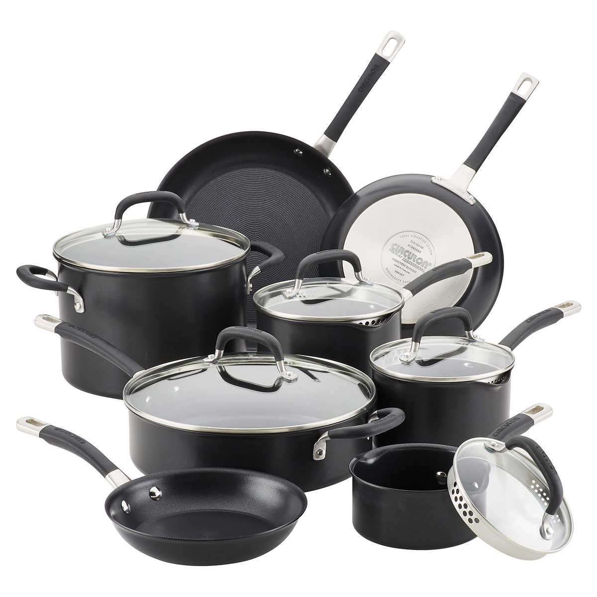 Circulon Premier Hard Anodised Induction 13 Piece Cookware Set in Black or  Bronz
