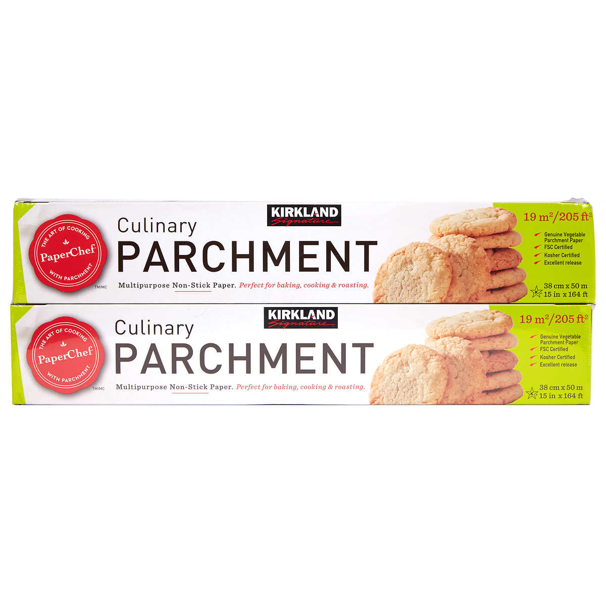 Unbleached 15 x 200 ft Parchment Baking Paper Roll - 250 Sq.Ft for Baking,  Cooking, Grilling, Air Fryer and Steaming