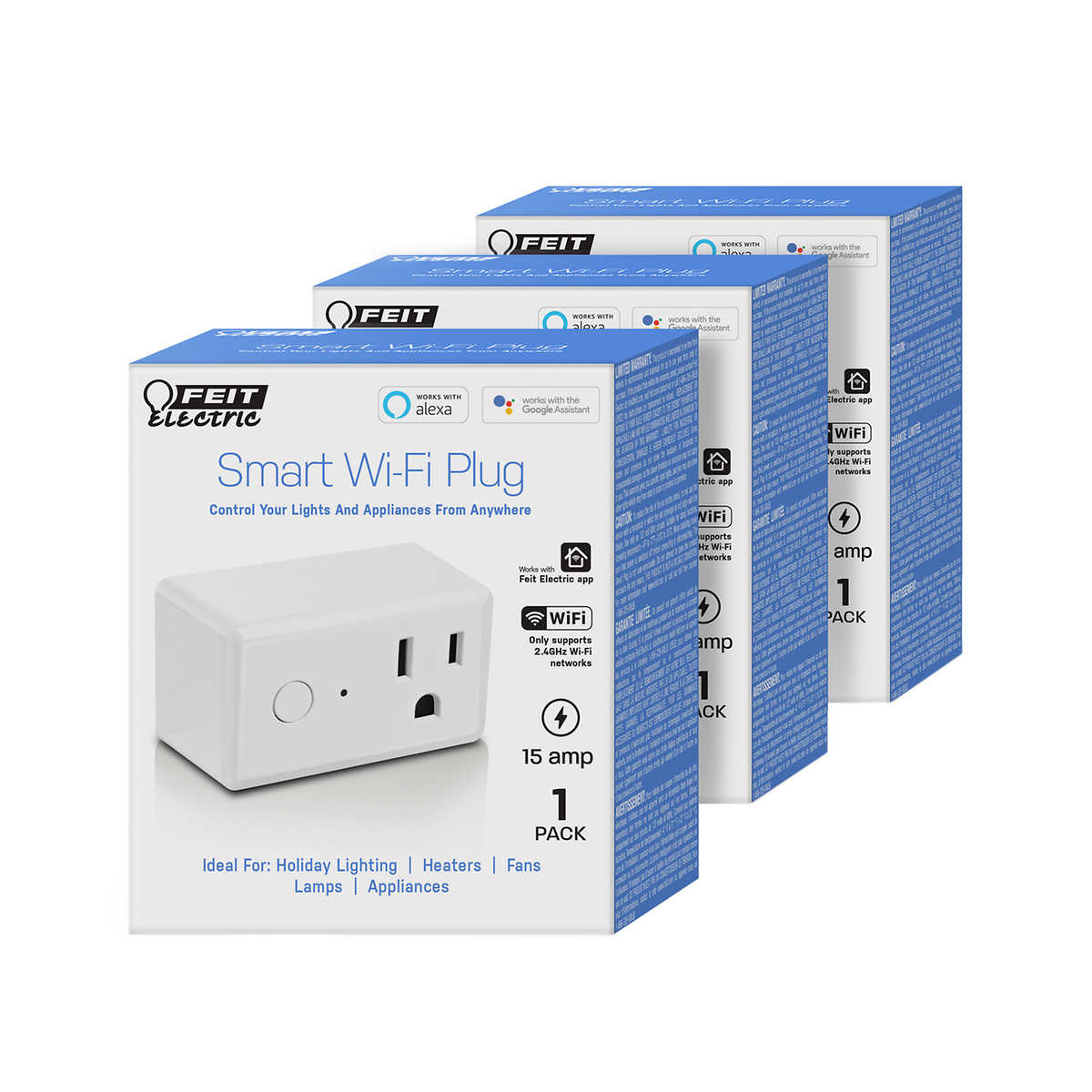 Feit Electric Wi Fi Smart Plug 3 Pack