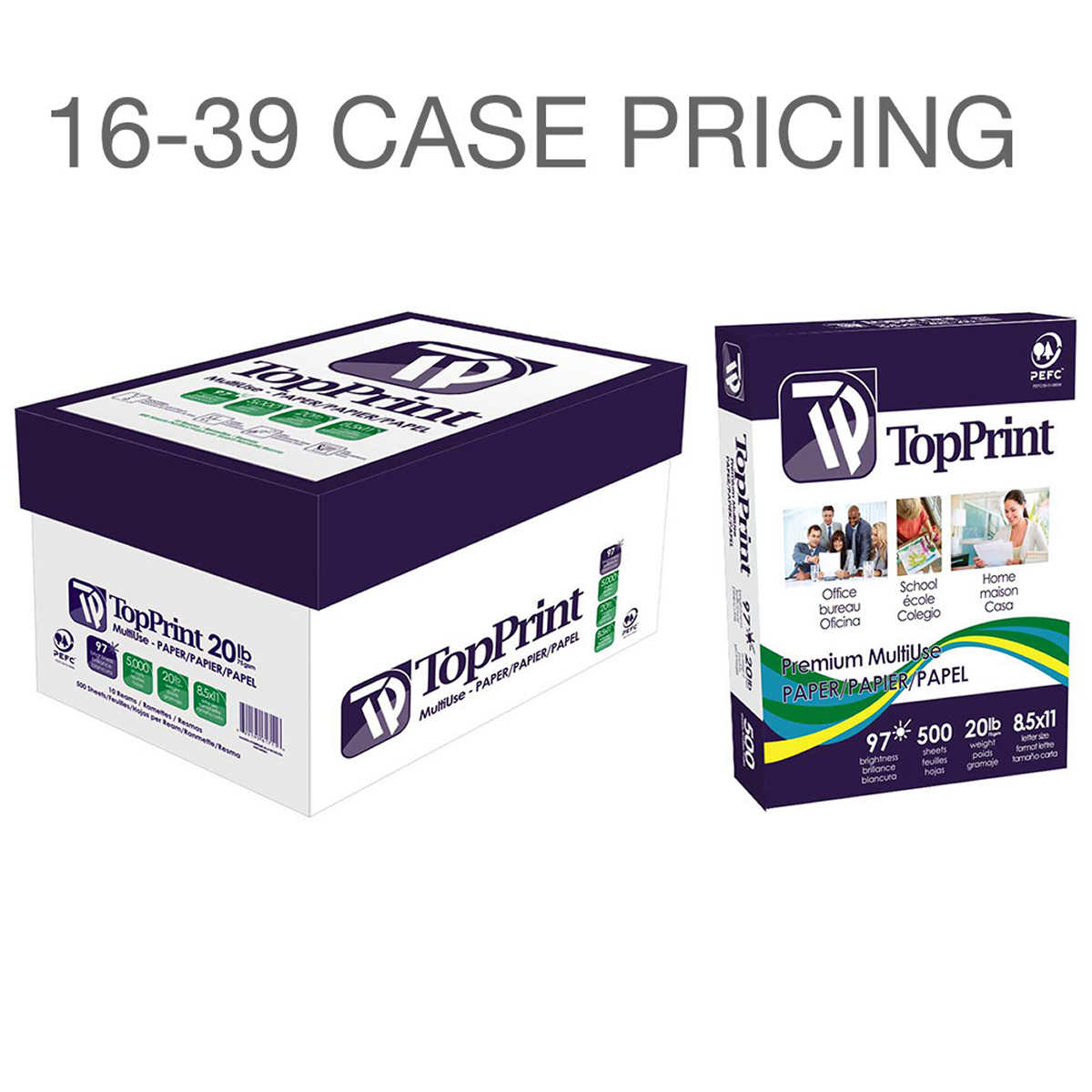 Premium Multi Use Top Print Paper Letter 97 Bright Case Pricing Order Of 16 39 Cases