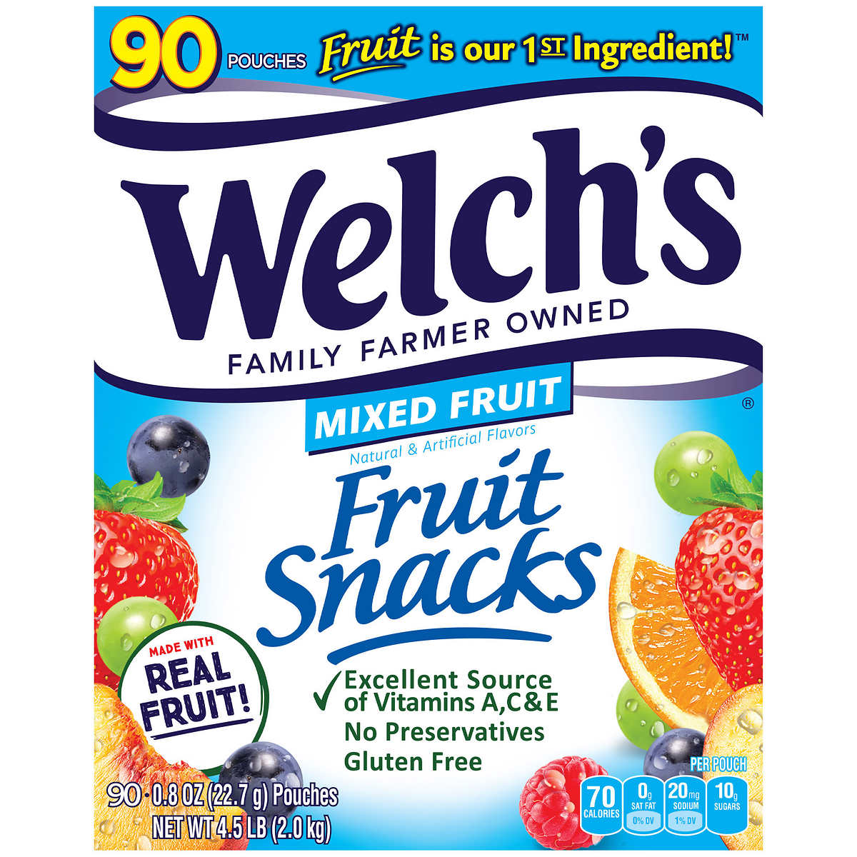 Welch's Fruit Snacks, .8 oz, 90-count | Costco
