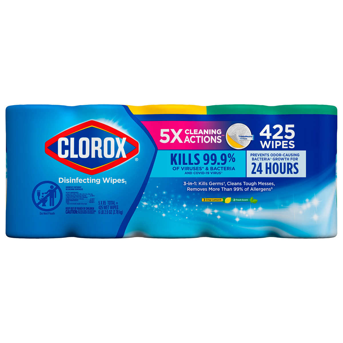Clorox Disinfecting Wipes Variety Pack 85 Count 5 Pack