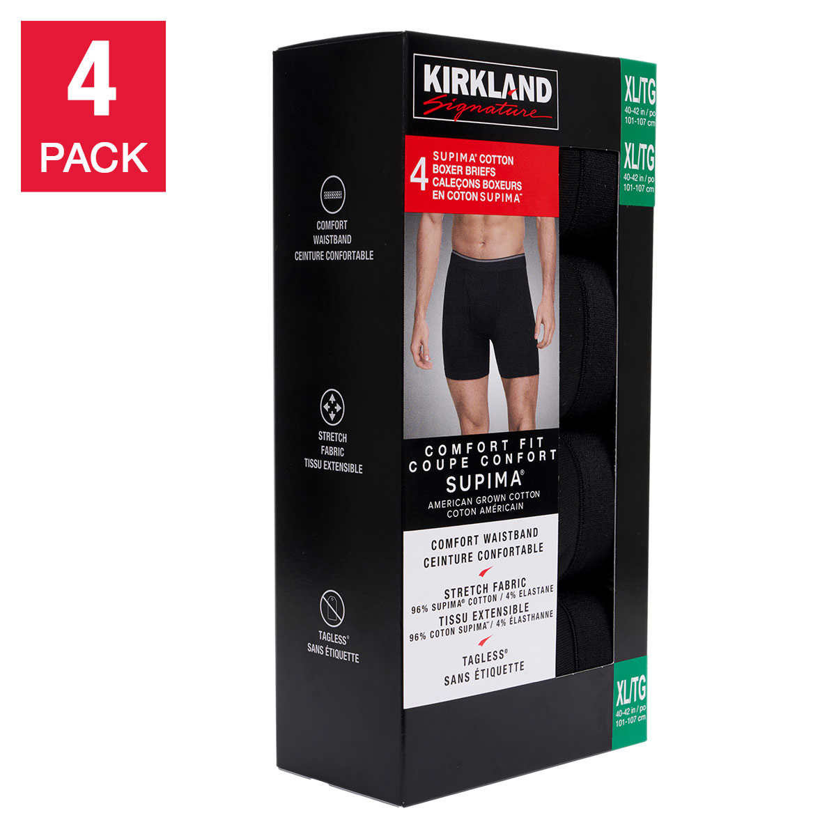 Kirkland Men's Cotton Briefs Size 32-38 (White - Pack of 6) (34),   price tracker / tracking,  price history charts,  price  watches,  price drop alerts